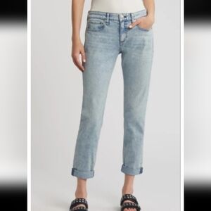 Rag & Bone Light Wash Cropped Jeans